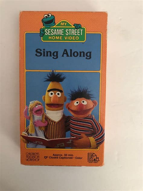 Sesame Street Sing Along VHS 1987 Jim Henson TESTED RARE VINTAGE SHIPS