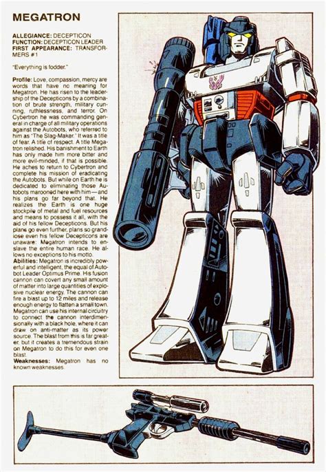 Megatron From Marvel Transformers Comics Original Transformers Transformers Funny Transformers