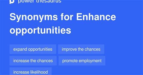 Enhance Opportunities Synonyms 76 Words And Phrases For Enhance