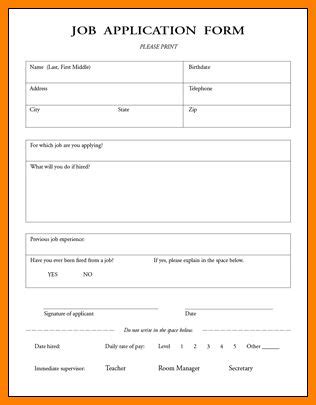 job registration form format ledger paper job