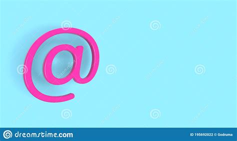 Electronic Mail Sign On Background Email Address Letter And Web Concept 3d Render Stock