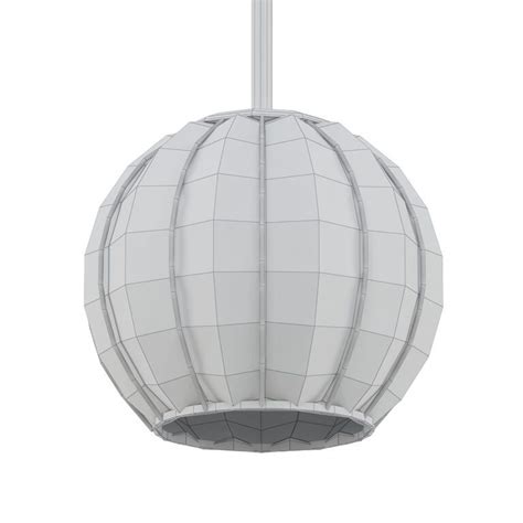Caged Glass Globe Pendant Lamp 355312 3d Model Download 3d Model