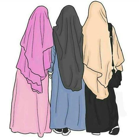 Pin By Ramlah On Hijabi Animated Girls Hijab Cartoon Girls Illustration Anime Muslimah