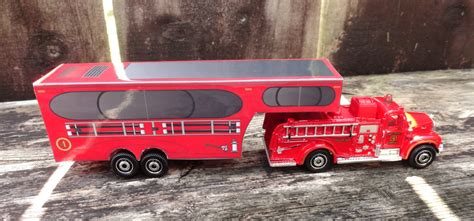 Custom Fire Camper With Matchbox Vintage Fire Truck By