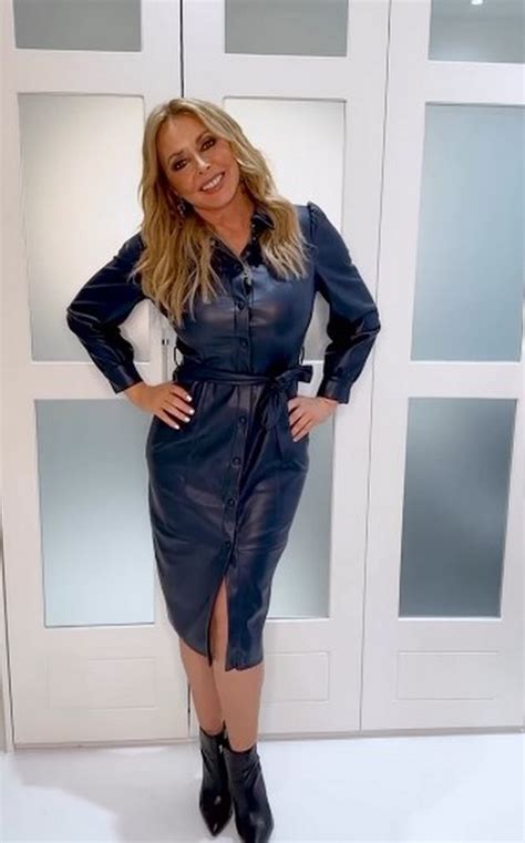 Carol Vorderman Hailed Leather Queen As She Squeezes Curves In Skintight Outfits Daily Star