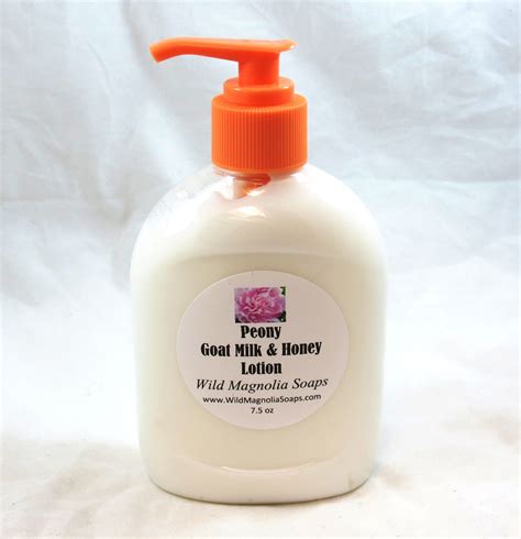 Peony Scented Goat Milk And Honey Lotion Hand And Body Etsy Goats