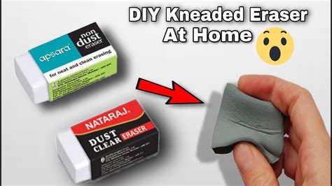 Quick Intro On How To Make Eraser Into Eraser Clay Dust Youtube