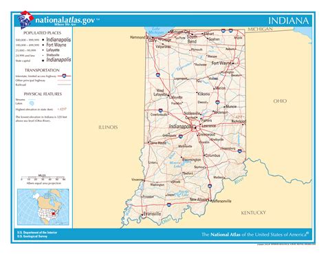 Map Of Indiana State Map Of Usa United States Maps