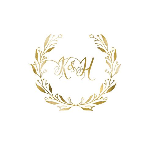 Gold Monogram Wedding Logo Logodix