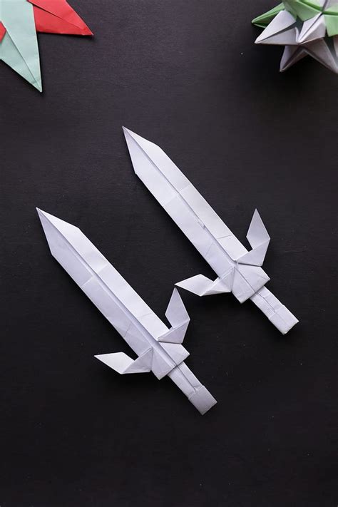 Paper Sword Orogami Steps Origami