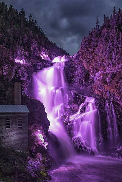 Pin By Edna Barefoot On All Things Purple Beautiful Nature Waterfall
