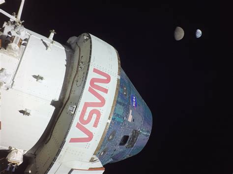 Nasa Artemis Spaceship Snaps Stunning View Of Moon Orbiting Earth