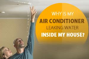 The drainage pipe collections the condensation runoff and moves it to the outside of your home. Why Is My Air Conditioner Leaking Water Inside My House ...