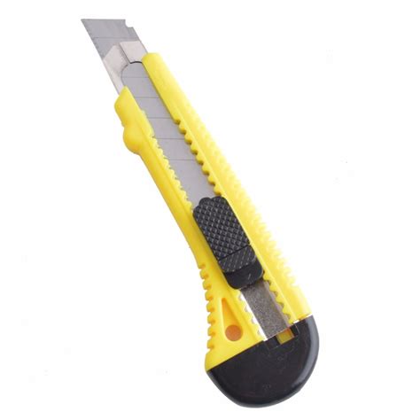 Utility Knife Pocket Knife Box Cutter Knife Plastic Knife Yellow Color