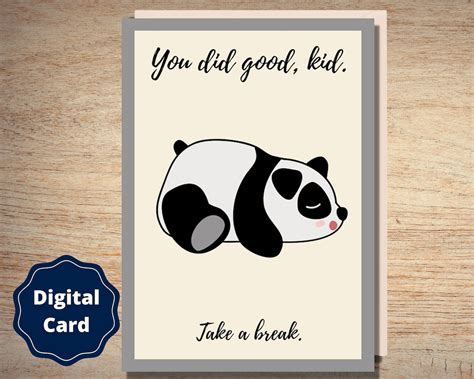 Printable Encouragement Cute Greeting Card For A Child Etsy