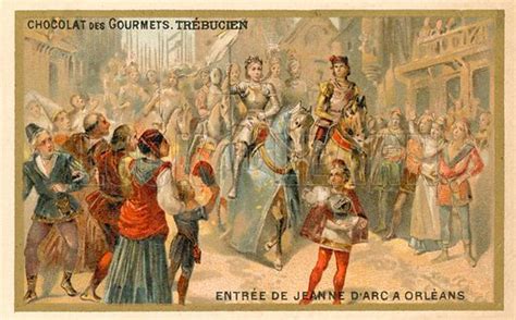 Joan Of Arc Entering Orleans 1429 Stock Image Look And Learn