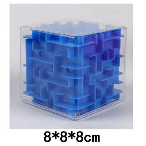 Tobefu Cubo Mágico De Laberinto 3d Rompecabezas Transparente De Seis