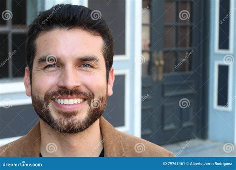 Closeup Portrait Of A Happy Young Man Smiling Stock Image Image Of