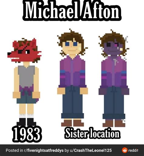 Michael Afton From The Animated Series Sister Location And Sister