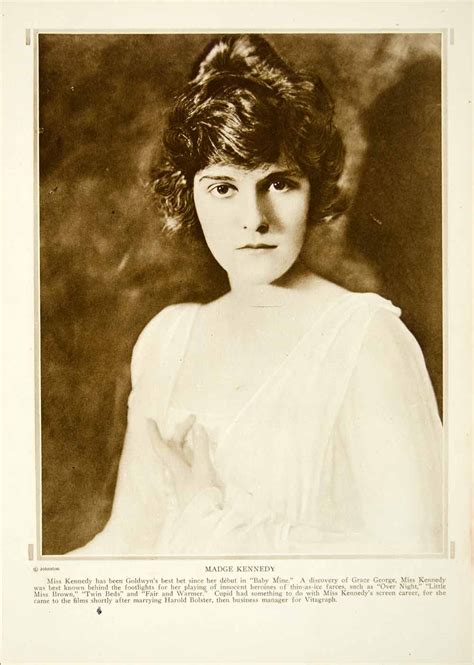 1919 Rotogravure Madge Kennedy Goldwyn Actress Silent Film Portrait Ym