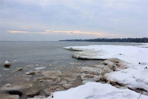 Opposite Shoreline At Newport State Park Wisconsin Image Free Stock