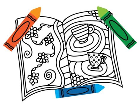 Adult Coloring Book Clip Art