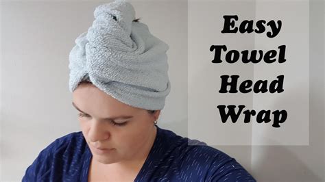 Dollar Store Sewing Project Towel Head Wrap Youtube
