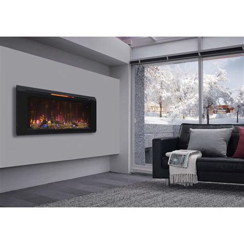 Classic Flame Helen 48 In Wall Mount Electric Fireplace In Black