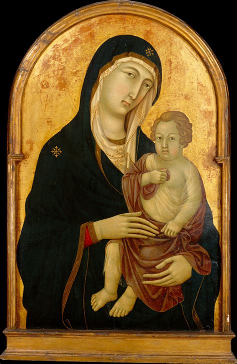 Workshop Of Ugolino Da Siena Ugolino Di Nerio Madonna And Child