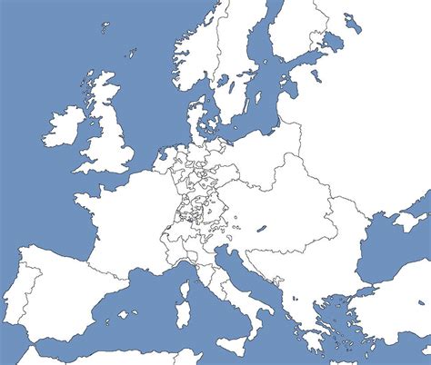 Europe Before The Napoleonic Wars 1803 Blank Map By Hurricanehunter03