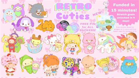 Retro Cuties Enamel Pins By Nicole Ma — Kickstarter