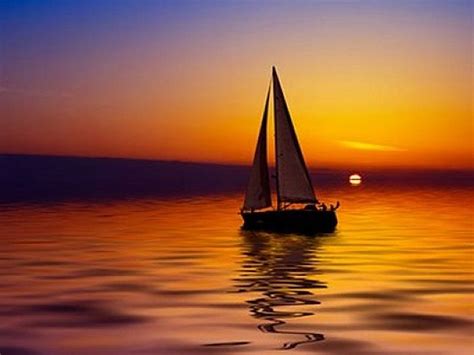 2024 Sailboat At Sunset Sunset Sky Sailboat Sea Hd Wallpaper