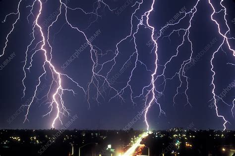 Lightning Strikes Stock Image C0124404 Science Photo Library