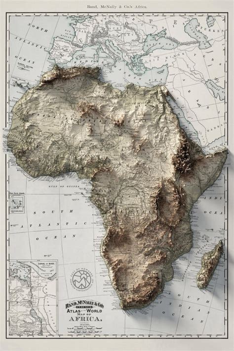 A Topographic Map Of Africa By Rand McNally And Company 1879 R MapPorn