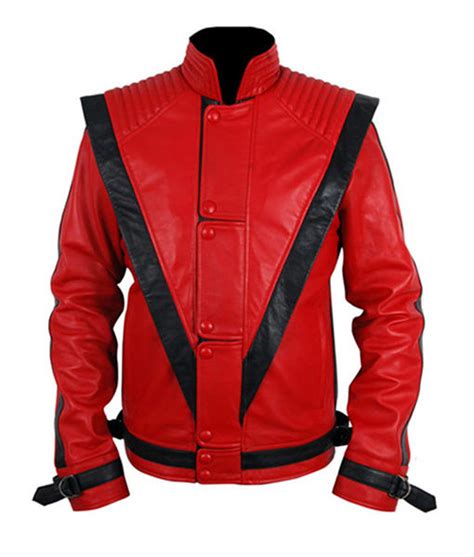 Mj Thriller Red Leather Jacket Michael Jackson Jacket