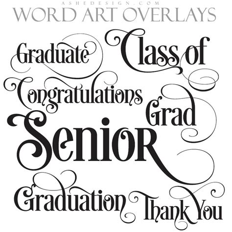 Graduation Word Art Photo Overlays Graduation Expressions Etsy