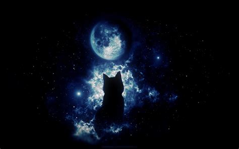 Moon Sky Anime Dark Wallpapers Wallpaper Cave