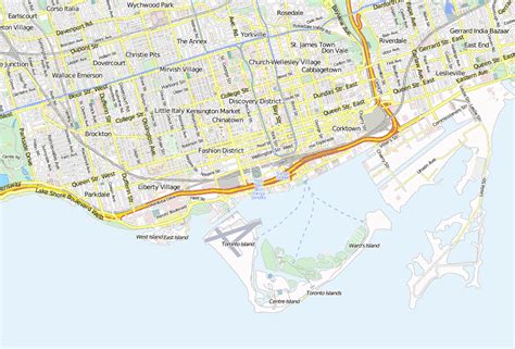 Rogers Centre Stadtplan Mit Satellitenaufnahme Und Unterkünften Von Toronto