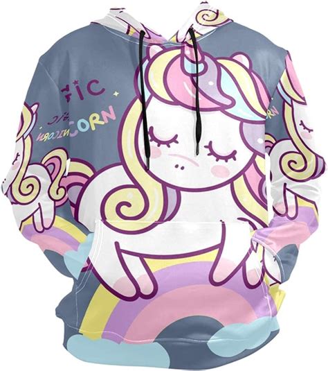 Rainbow Unicorn Beauty Hoodie Hooded Athletic Sweatshirts 3d Print For