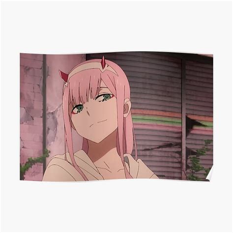 Zero Two Poster For Sale By Cookiestyle Redbubble