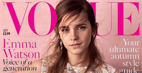 Emma Watson Graces The Cover Of ‘british Vogue Emma Watson Magazine