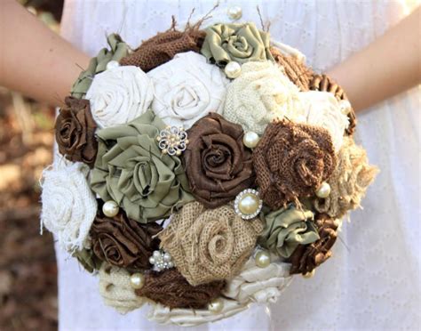 How to make fabric flower wedding bouquets. Wedding Bouquet, Fabric Wedding Bouquet, Silk Wedding ...
