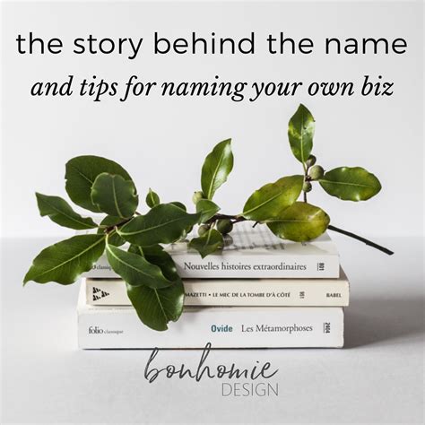 bonhomieDESIGN | the story behind the name