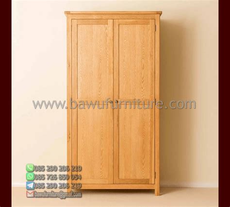 Lemari Pakaian Sliding Pintu Model Minimalis Kayu Jati Bawu Furniture