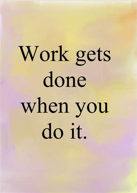 Inspirational Quote To Get Work Done Etsy