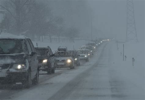 Traffic Jam In The Winter Stock Photo Image Of Chaos 210218158