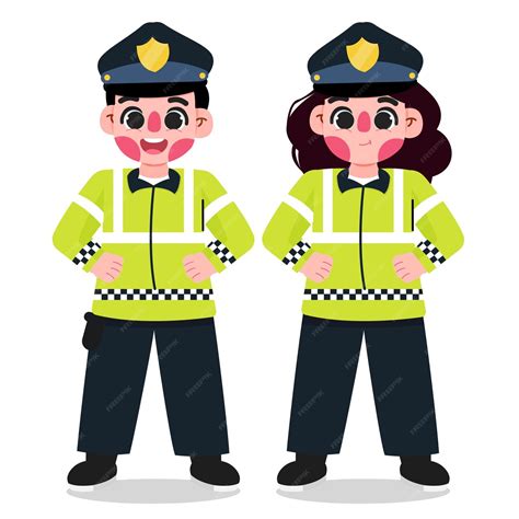 Premium Vector Traffic Police Officer Concept Illustration