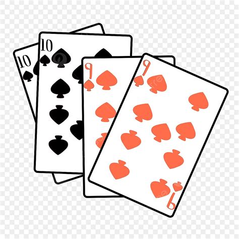 Playing Cards Clipart Vector Playing Red And Black Cards Clipart