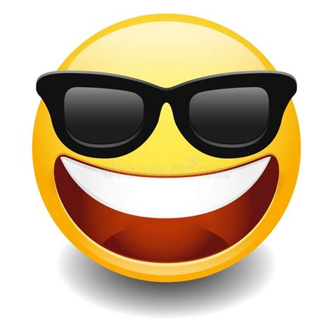 Vector Gradient Yellow Laugh Happy Character Face Icon Stock Vector