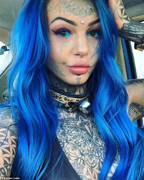 Amber Luke Reveals She Went Blind After Getting Blue Tattoos On Her Eyeballs Express Digest